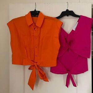 Italian-made Cotton Tops. Purchased in Italy. Like New Never Worn.